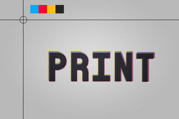 Cmyk Print Papier Textuur — Stockfoto