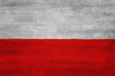 Polonya Bayrağı Duvarda