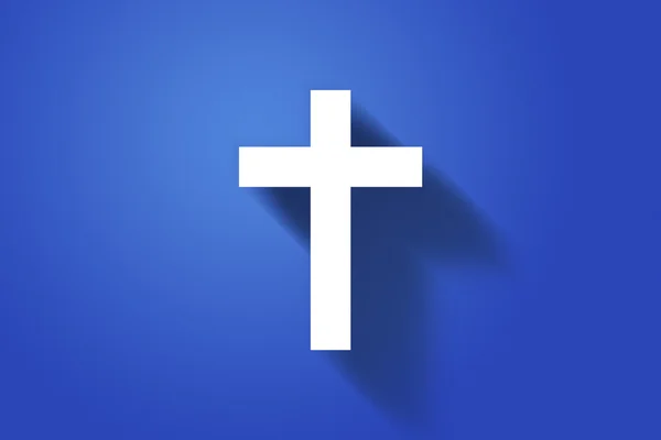 Croce Semplice Sfondo Cristiano — Foto Stock