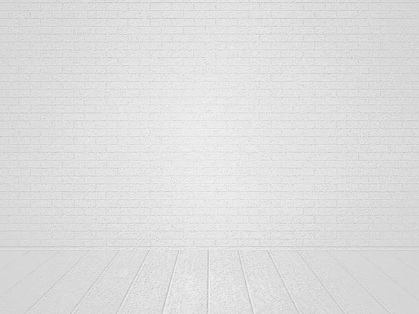 Beyaz tuğla Oda zemin — Stok fotoğraf