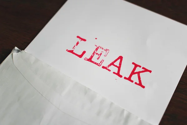 Leak Stamp Paper — 스톡 사진