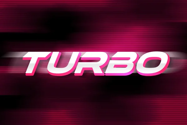 Turbo 80S Text Effect — Stock Photo, Image