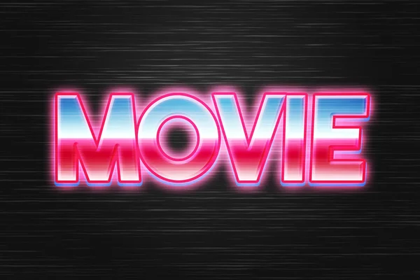 Movie 80S Retro Pozadí — Stock fotografie