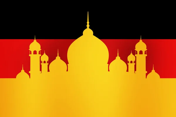 Islámská Mešita Německu Pozadí — Stock fotografie