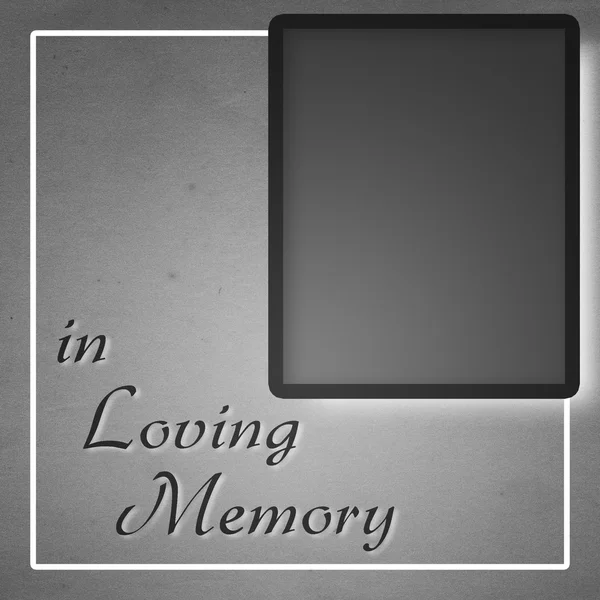 Dalam Loving Memory Mourning Square Background — Stok Foto