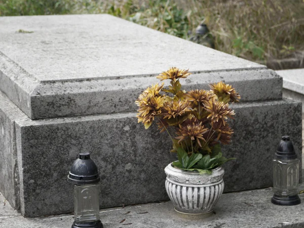 Stone Grave Funeral Afbeelding — Stockfoto