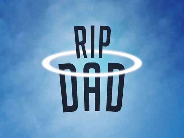 Rip Dad Sad Loss Backdrop — 스톡 사진