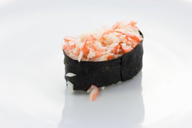 Lezzetli suşi parçaları