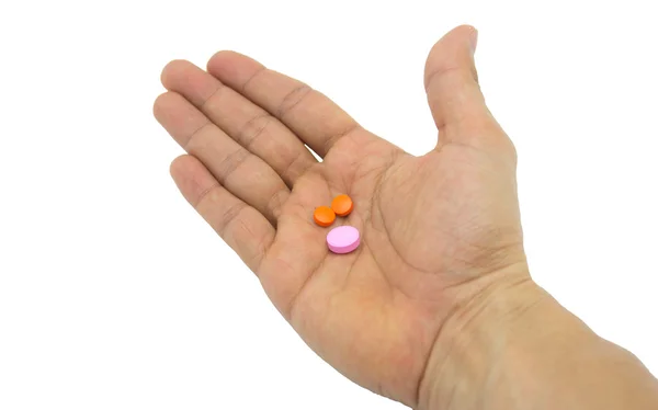 Tabletten in der Hand — Stockfoto