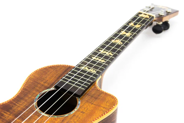 Ukulele på vit bakgrund — Stockfoto