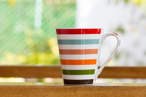 Taza de café en la cafetería — Foto de Stock