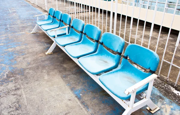 Blue seats — Stock Photo, Image