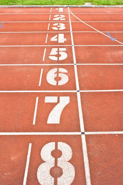 Start running track rubber — Stock Photo, Image