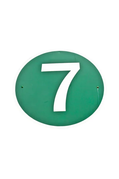 White number seven — Stock Photo, Image