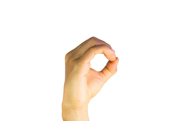 Finger Spelling the Alphabet in American Sign Language — Stock Photo, Image