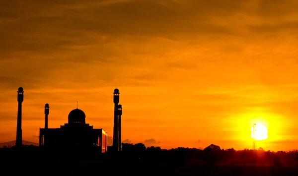 Central Mosque under sunset — Stock Photo, Image