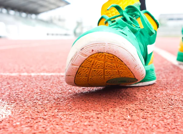 Closeup of running shoes — Stock Photo, Image