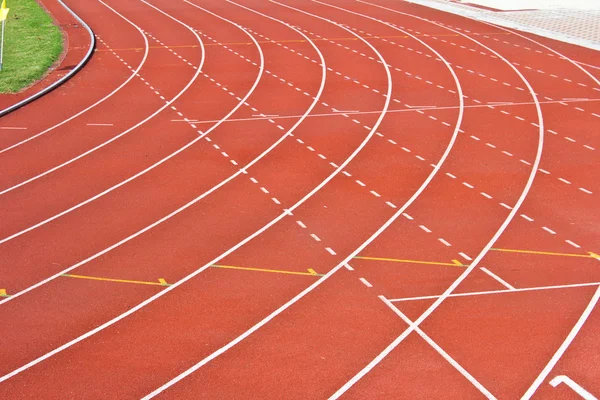 Running track rubber — Stock Photo, Image