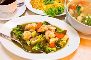 Tay gıda, tavada kızartılmış sebzeler