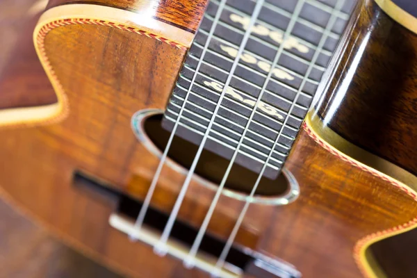 Teil der traditionellen akustischen Gitarre — Stockfoto