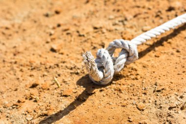 White rope on the ground clipart
