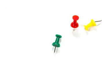 İğneye beyaz kağıt üzerinde