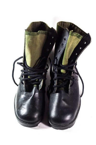 古い戦闘用ブーツ — ストック写真