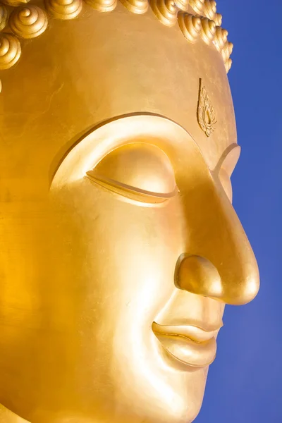 Buda'nın yüzünü heykel — Stok fotoğraf
