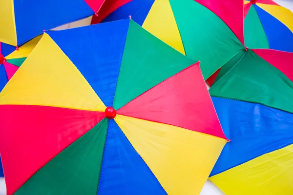 Farbenfrohe Nahaufnahme abstrakter Regenschirm — Stockfoto