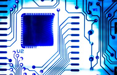 elektronik devre ait makro fotoğraf