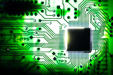 elektronik devre ait makro fotoğraf