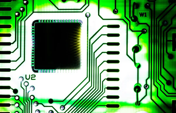 Macro photo of electronic circuit — Stock Photo, Image