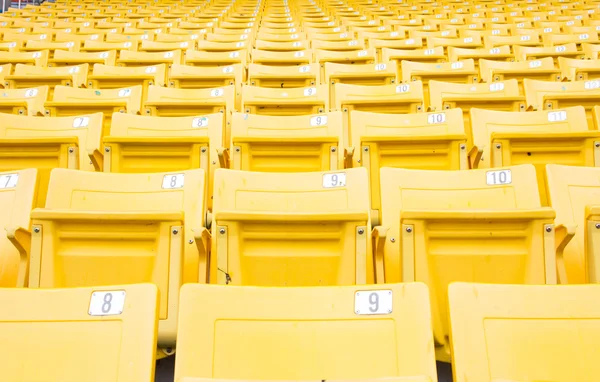 Empty seats yellow — Stock Photo, Image