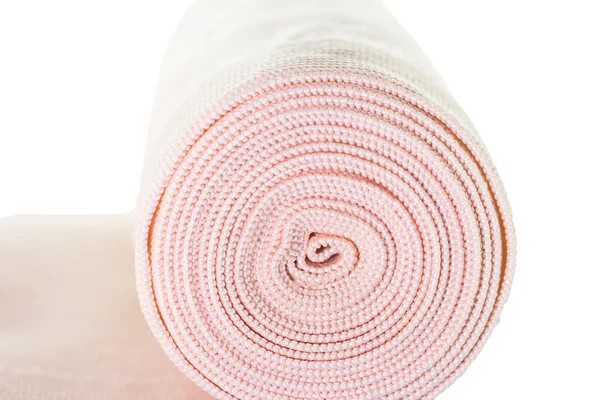 Bandage elástico isolado no fundo branco — Fotografia de Stock