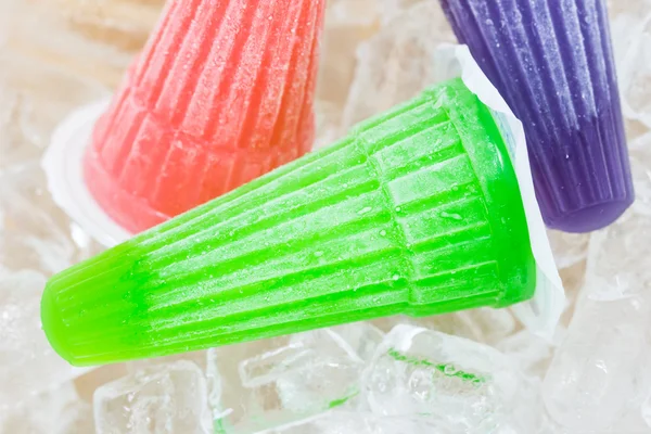 Jelly candy on ice — Stock Photo, Image