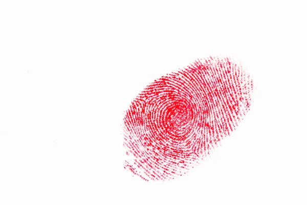 Fingerprint isolated on white — Stock Photo, Image