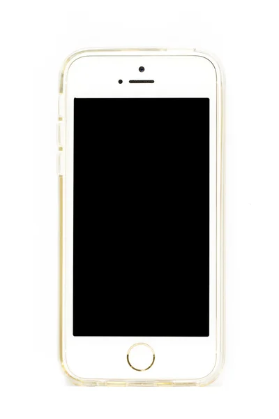 Telefone inteligente com branco preto — Fotografia de Stock