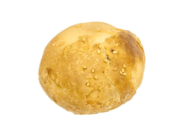 Brot isolieren auf weißem Hintergrund — Stockfoto