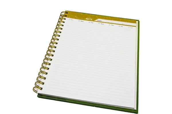 Zápisník stránky papíru — Stock fotografie