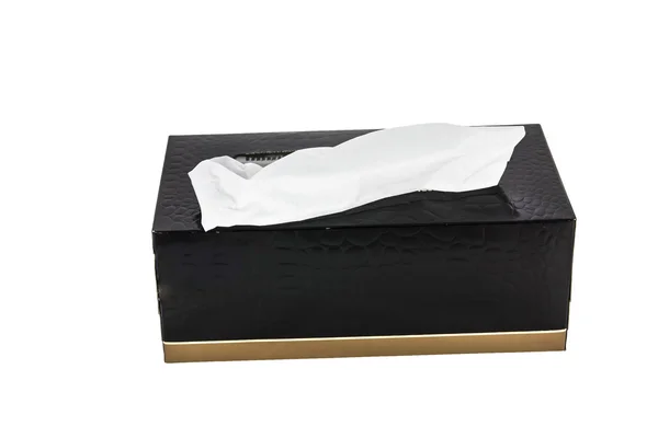 Коробка тканин ізольована на білому тлі — стокове фото