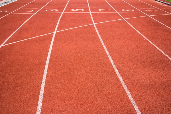 Running track rubber standard red color — Stock Photo, Image