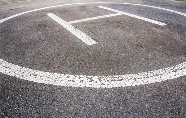 Helicopter parking spot — Stock Photo, Image