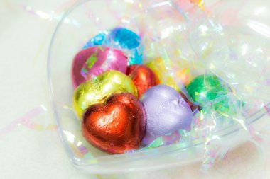 çikolata kalp şekerler