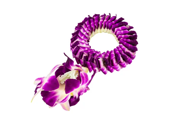 Orchid flower garland Thailand — Stock Photo, Image