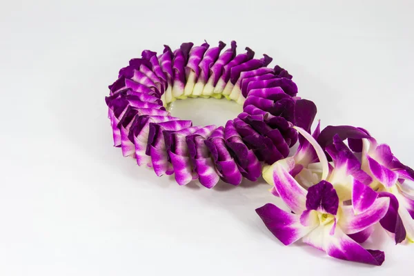Orchid flower garland Thailand — Stock Photo, Image