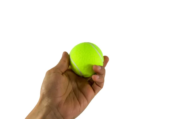 Handgreep tennisbal — Stockfoto