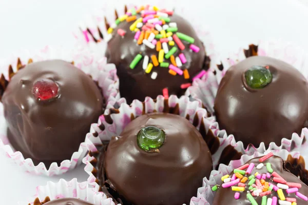 Close up chocolate ball — Stock Photo, Image