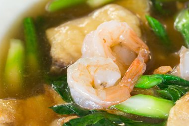  Karides lezzetli geleneği Tayland gıda ile erişte