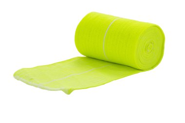 Elastik Bandaj izole beyaz arka plan kapatın