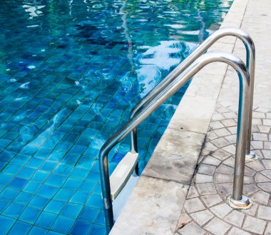 Mavi Yüzme Havuzu Açık bir görüş